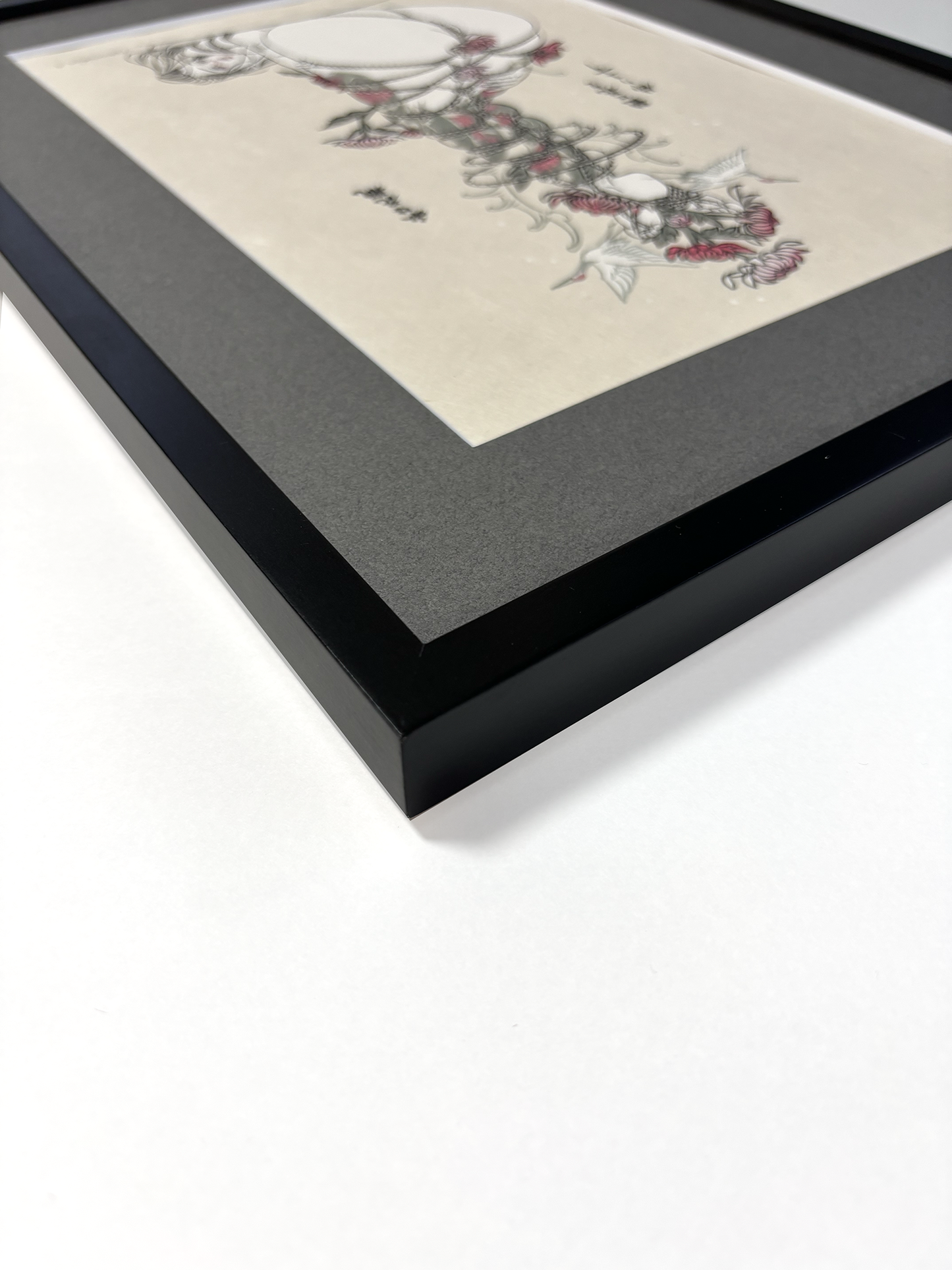 Chrysanthemum in The Human Vase of Flower 人間花瓶の菊 (Framed)